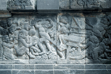 Yogyakarta Indonesia, June 01 2020 : Prambanan temple is a Hindu temple compound included in world...