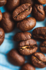 delicious aromatic coffee beans and ground