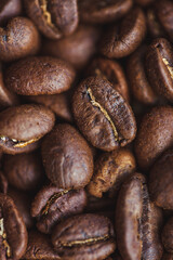 delicious aromatic coffee beans and ground