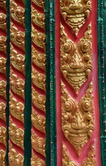 Giant stucco and Kanok pattern, which are Thai designs