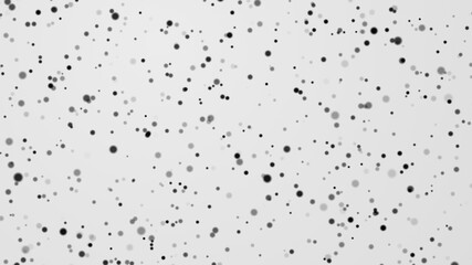 Dot white black pattern gradient texture background. Abstract  technology big data digital concept. 3d rendering.