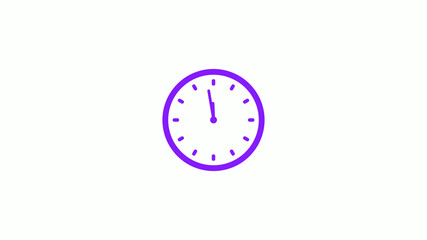 New purple light clock icon,counting down clock footage,Amazing purple counting down clock icon