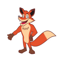 Fototapeta premium Cute fox cartoon. 