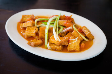 Vietnamese tofu in tomato sauce