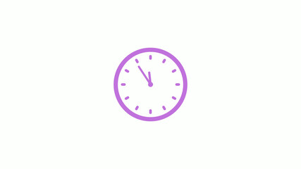 New purple dark 3d clock icon,Amazing clock animation icon,counting down clock icon