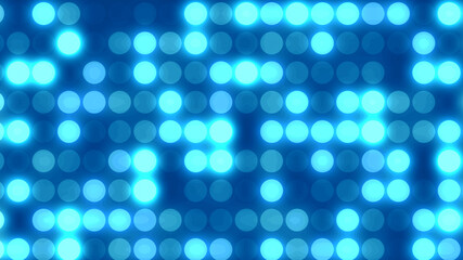 Dot  white blue pattern screen led light gradient texture background. Abstract  technology big data digital background. 3d rendering.