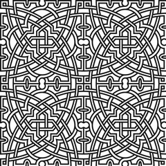 Seamless pattern. Orient style ornament. Vector background.