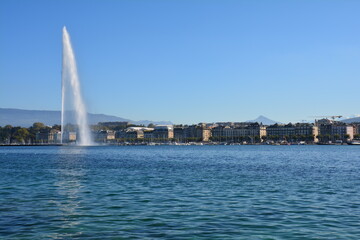 Jet d'eau Lac Léman Genève Suisse