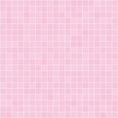 Seamless pattern of tiles in pink. Vector stylish texture.