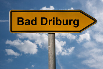 Obraz premium Wegweiser Bad Driburg