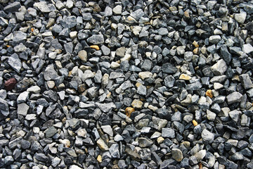 Crushed Gravel Texture Background Grey Rock Driveway