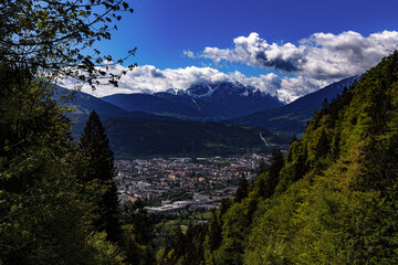 view of the mountains,innsbruck.Austria