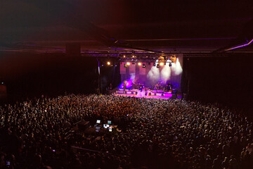 Indoor live concert crowd festival