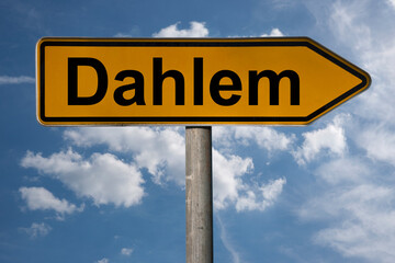 Obraz premium Wegweiser Dahlem