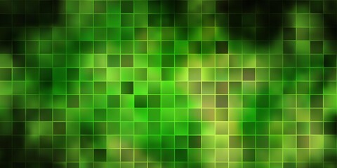 Light Green, Yellow vector background with rectangles.