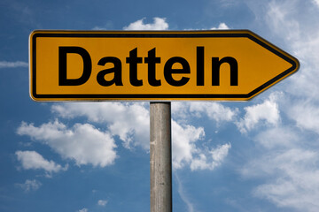 Obraz premium Wegweiser Datteln