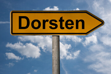 Obraz premium Wegweiser Dorsten