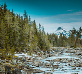 Szczyt górski w okolicy Hemsedal, góry skandynawskie  © Dreamnordno