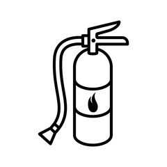 Fire extinguisher icon in trendy design