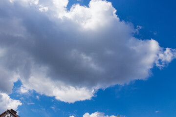 Blue sky background with clouds