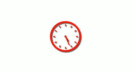 Amazing red color 3d clock icon,New clock images,counting down clock icon