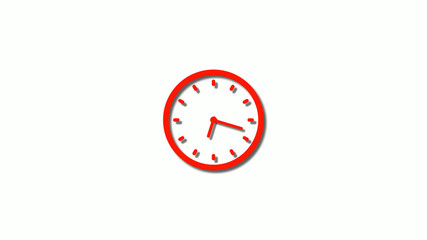 Amazing red color 3d clock icon,New clock images,counting down clock icon