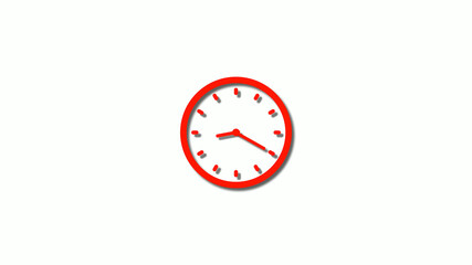 Amazing red color 3d clock icon,New clock images,counting down clock icon