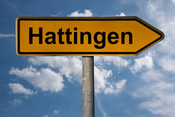 Fototapeta premium Wegweiser Hattingen