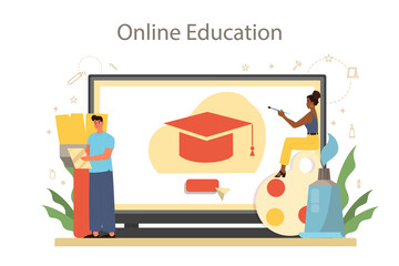 Professional decorator online service or platform. Designer