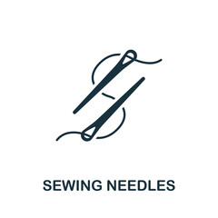 Sewing Needles icon. Simple illustration from sewing equipment collection. Creative Sewing Needles icon for web design, templates, infographics and more