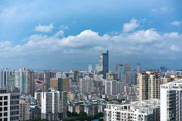 Fototapeta na wymiar City high-rise buildings in Nanning, Guangxi, China
