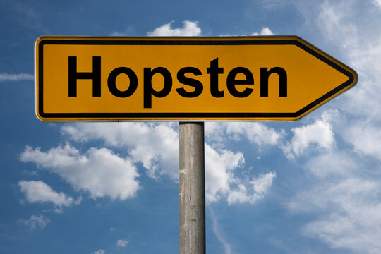 Wegweiser Hopsten