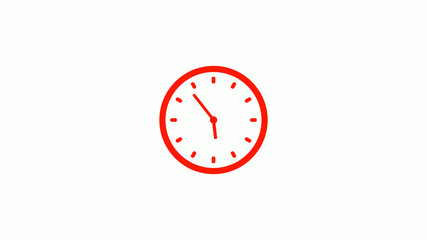 New red clock animation,clock icon,counting down clock icon