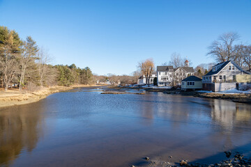 Fototapeta premium View of the small village of Kennebunkport, Maine, USA