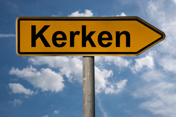 Obraz premium Wegweiser Kerken