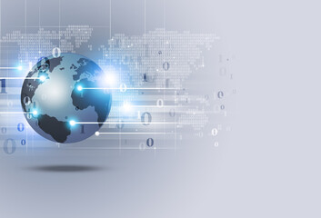 Binary Code Web abstract Background