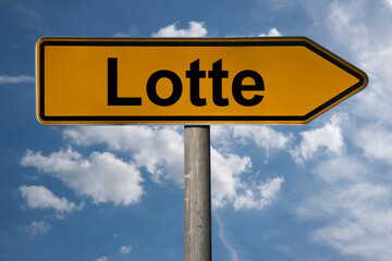 Obraz premium Wegweiser Lotte