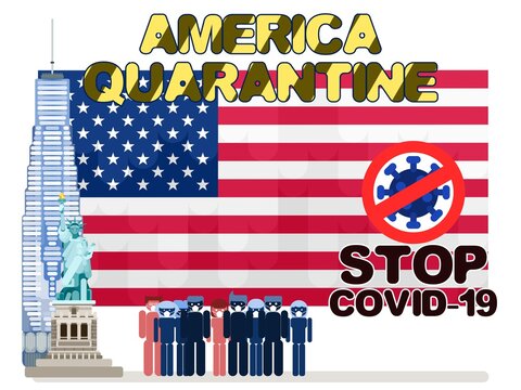 American flag will protect the country from virus