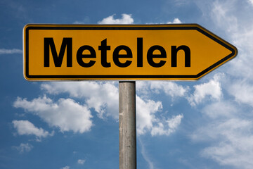 Obraz premium Wegweiser Metelen