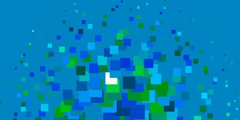 Light Blue, Green vector texture in rectangular style. Rectangles with colorful gradient on abstract background. Template for cellphones.