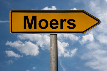 Obraz premium Wegweiser Moers