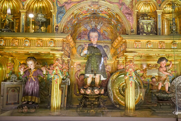 Treasury of the Royal Chapel inside the cathedral Seville, Spain.