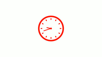 New red clock animation,clock icon,counting down clock icon