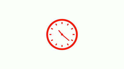 New red clock animation,clock icon,counting down clock icon