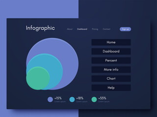 Vector graphic infographics. Template for creating mobile applications, workflow layout, diagram, banner, web design, business infographic reports