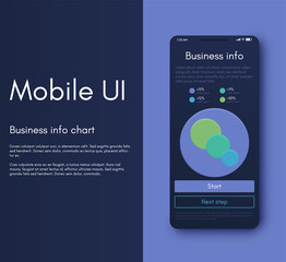 Fototapeta premium Mobile application interface. Ui design, vector illustration