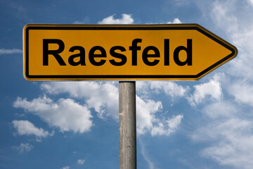 Fototapeta premium Wegweiser Raesfeld
