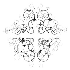 corners patterns grapes tangled. decoration