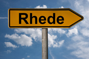 Obraz premium Wegweiser Rhede
