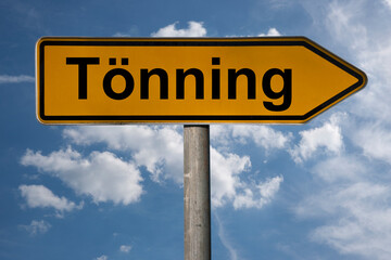 Obraz premium Wegweiser Tönning